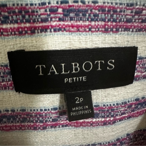 Talbots Purple and White Blazer with Stripes - Picture 3 of 4